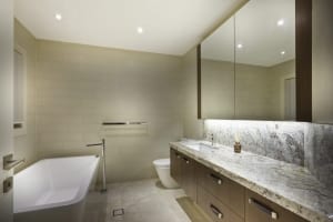 Exclusive minimalistic bathroom